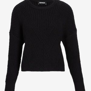 NWT Express Women's Ribbed Design Crew Neck Sweater Size S